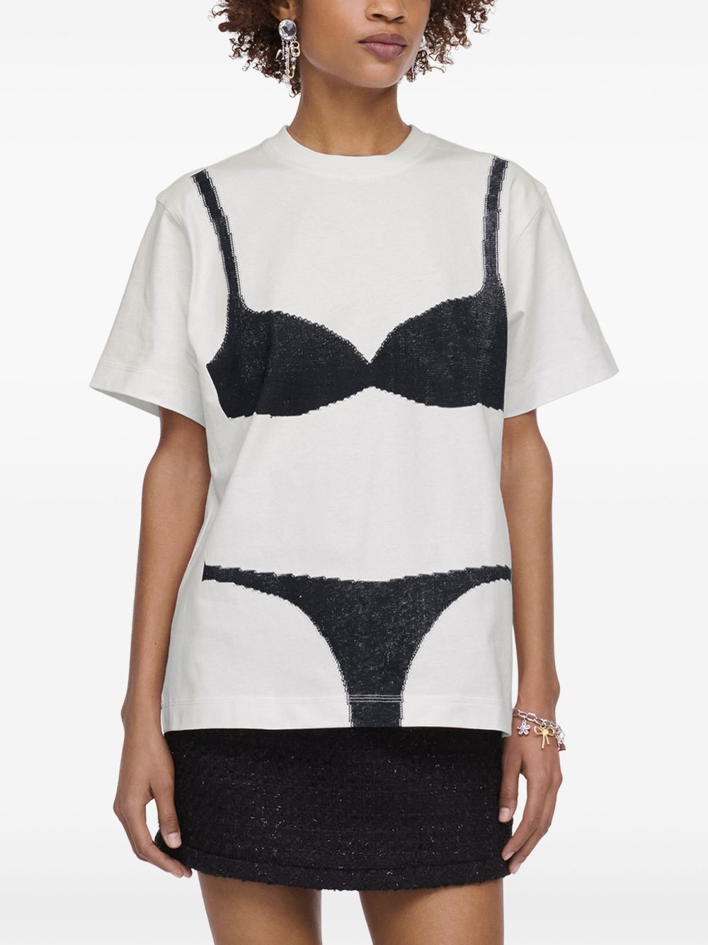 Marc マークジェイコブスプリントコットンTシャツ - Image 7