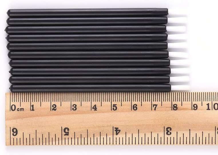 KOLAMOON 100 Pcs Disposable Brushes Plastic Paint Brushes Model Brushes Paint Melting Putty Cement Glue Plastic Model Figures Painting Brushes Large Capacity (Thick Brush)