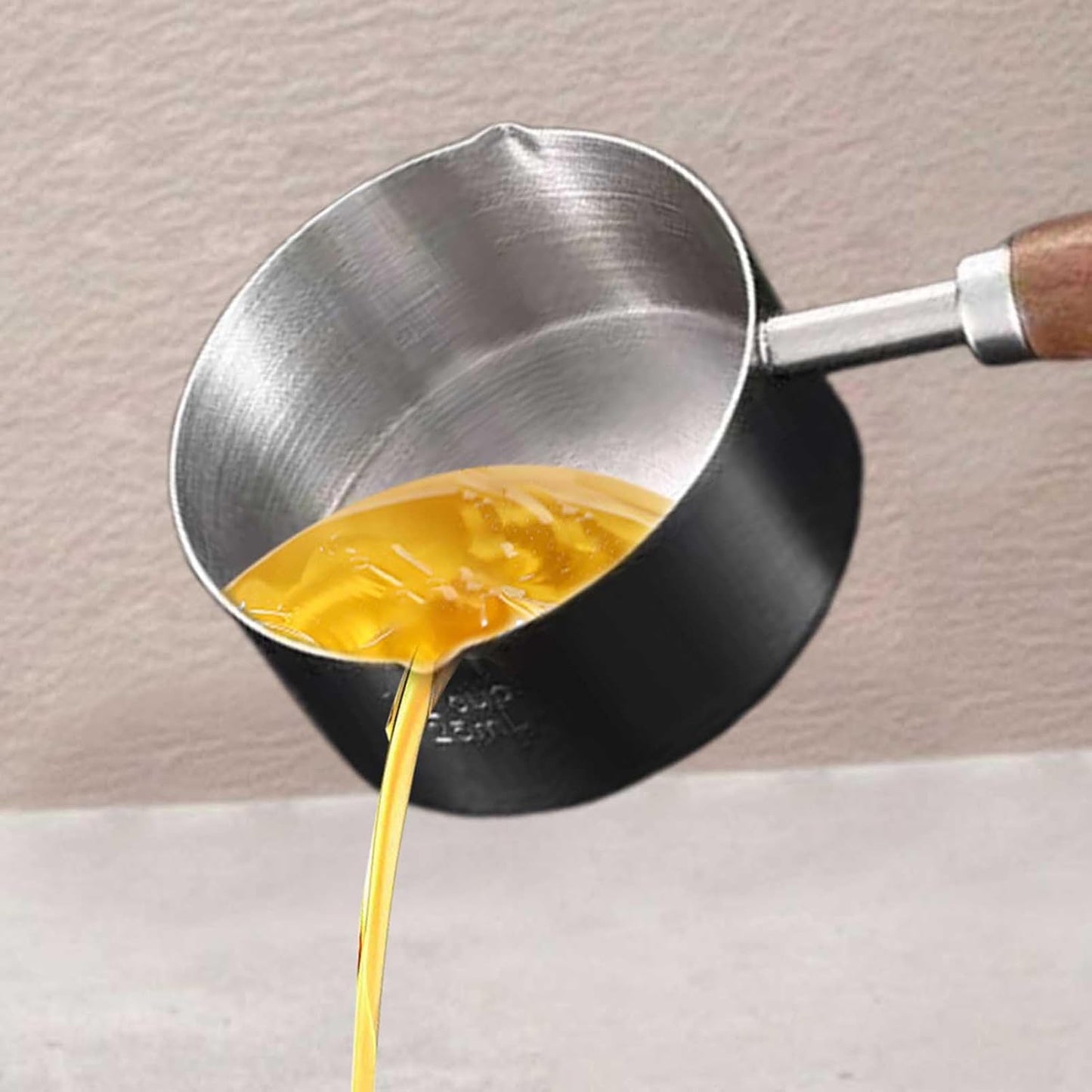 YNPQTDS 7.7 x 2.7 inches (19.5 x 6.9 cm), Snow Flat Pot, One-Handed, Stainless Steel, Living Alone, Single Pot, Foaming Surface, Ramen, Udon, Fried Eggs, Suitable for Stove/Induction Cooker, Kitchen