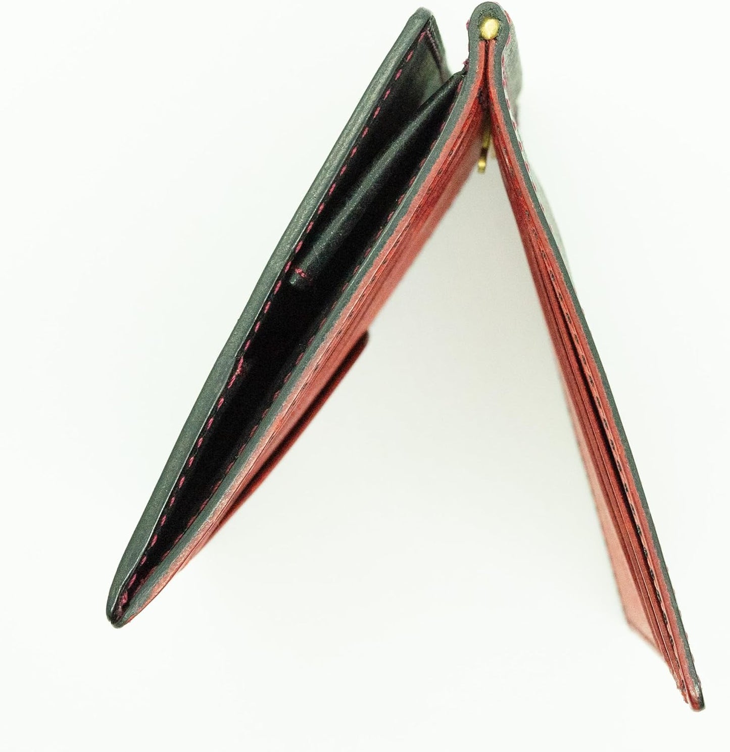 Hizu Factory Money Clip with Coin Purse (New Black x Papabelo / Reverse Stitching Color), New Black x Patello / Stitched Color Inverted