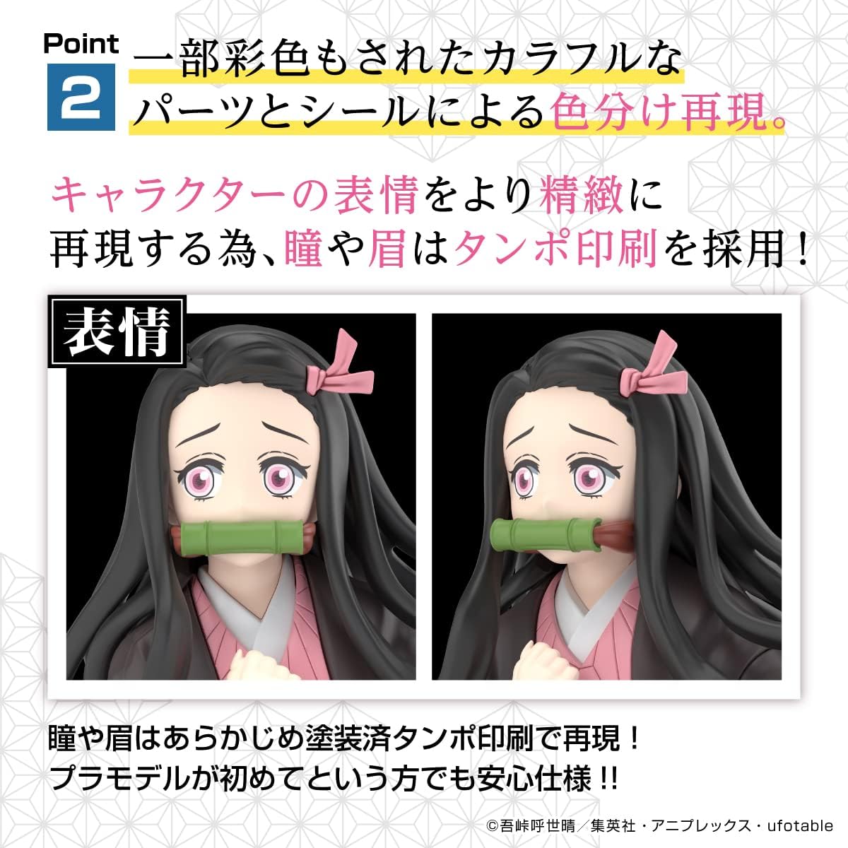 BANDAI SPIRITS Demon Slayer Kamado Nezuko Color-Divided Pre-painted Plastic Model
