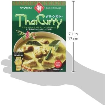 Yamamori Tie Dance Thai Curry, Green, 6.3 oz (180 g)