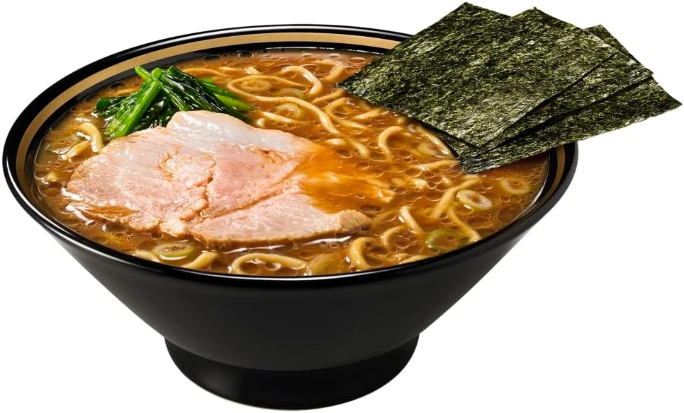 Maru-chan ZUBAAAN! Yokohama Iekei Soy Sauce Pork Bones, Pack of 3, 4.6 oz (130 g) x 3 Servings