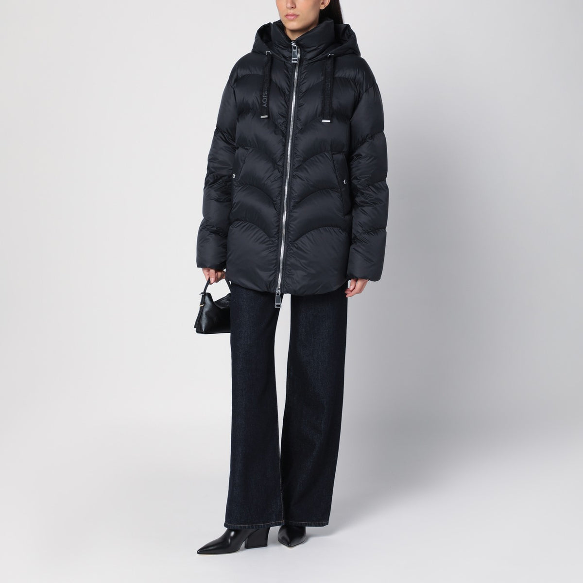 Khrisjoy Khrisjoy Hug Black Padded Parka - Image 7