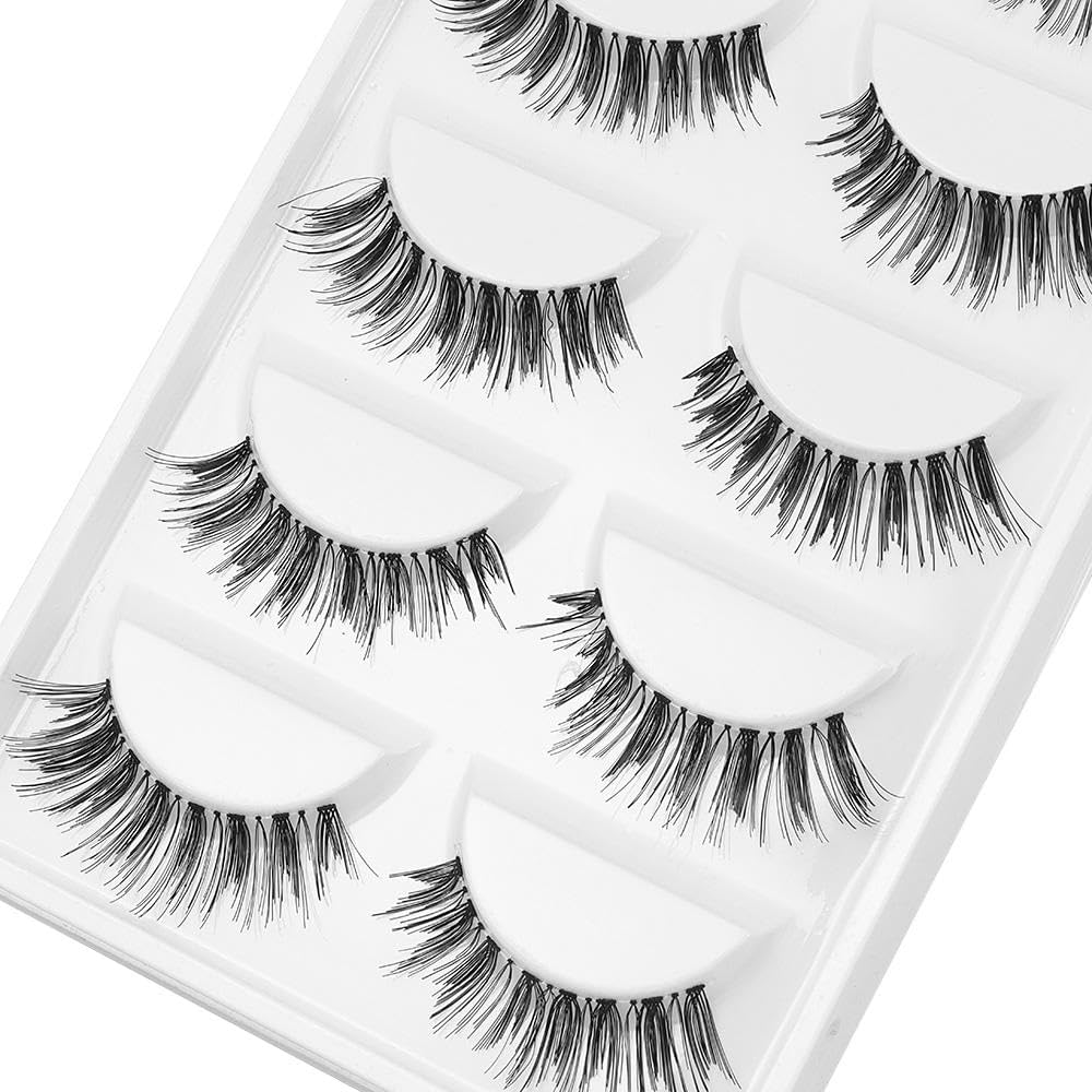 5 Pairs False Eyelashes, Ultra Thick, Stage Use, Cosmetic, Natural, Long Eyelash Extensions, Fake Eyelashes, Handmade, 3D