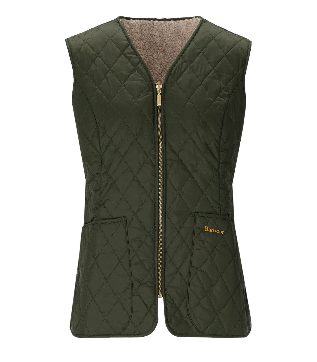 Barbour Barbour Markenfield Olive Green Reversible Best - Image 7