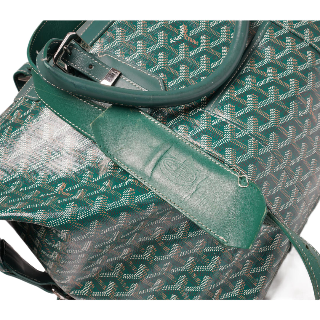 GOYARD 'GREEN' BOWLING 45 DUFFLE BAG