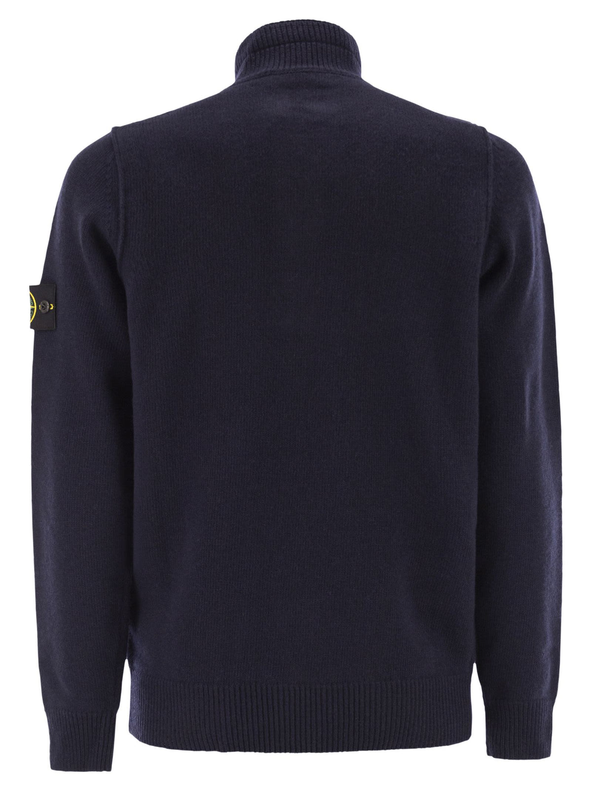 Stone Stone Island Jumper With Short Zip And Felt Details - Image 7