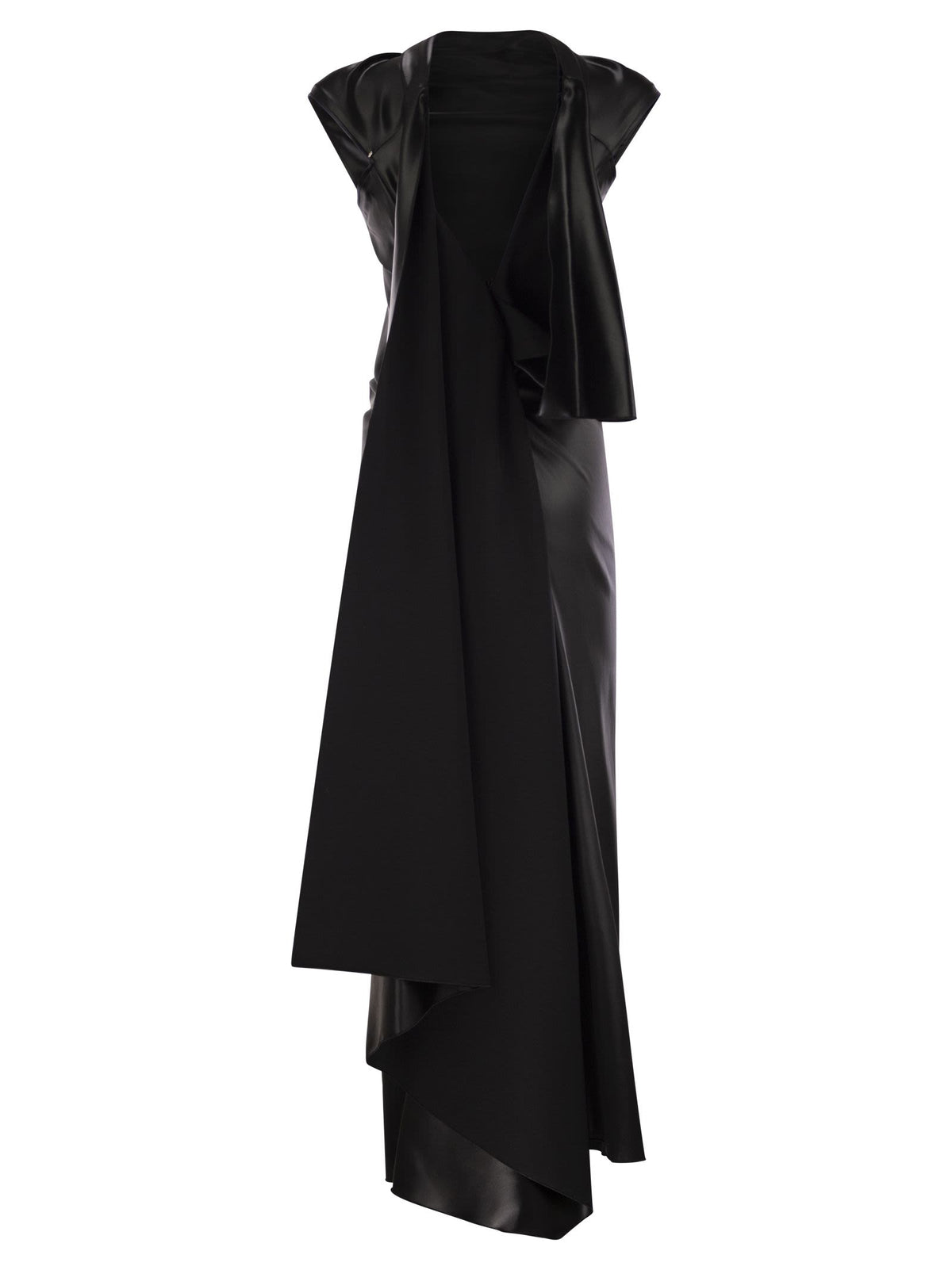 Sportmax SportMax Abadan1234ドレープ付きのドレスを取り付けます - Image 7