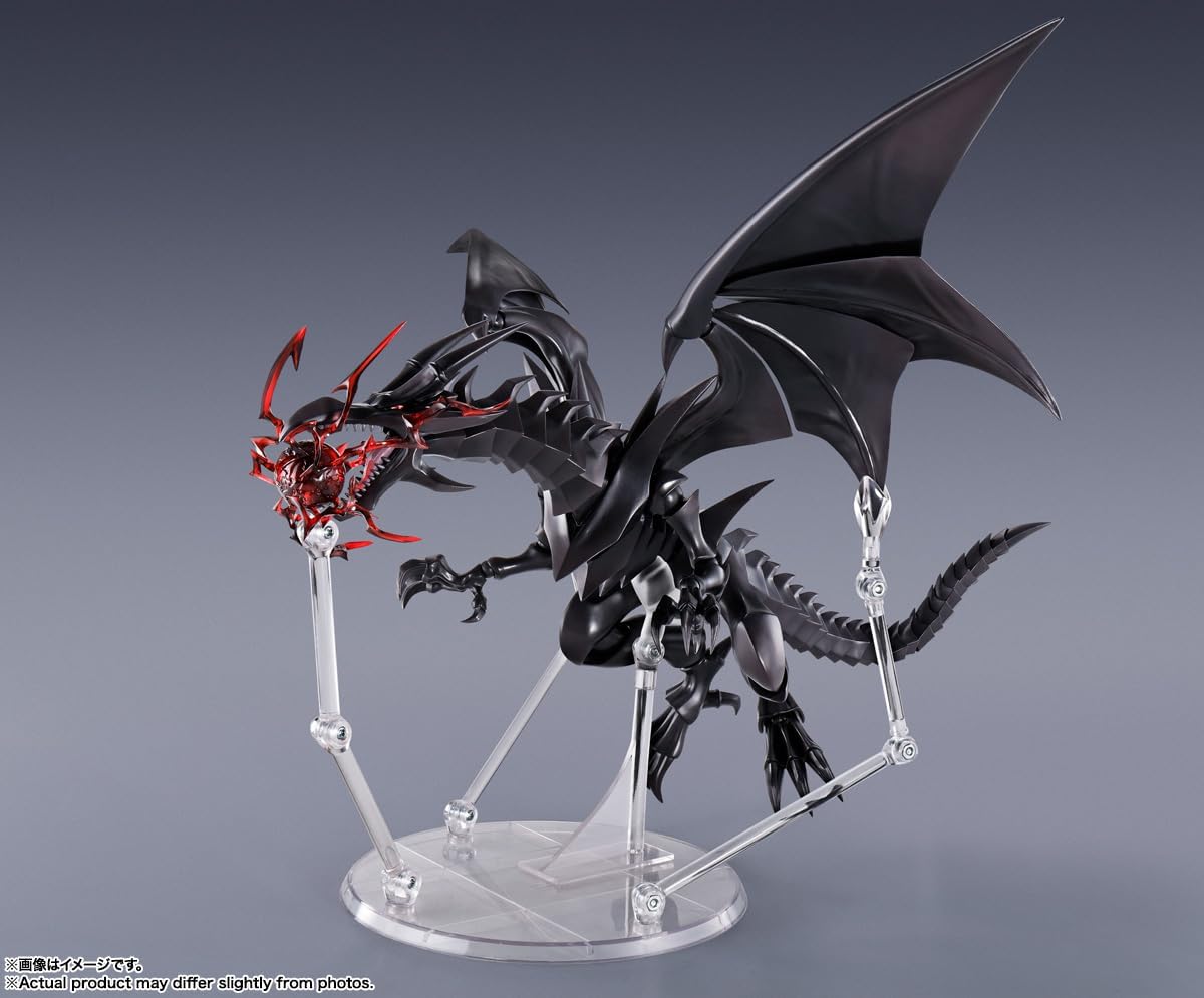 S.H. Monster Arts Yu-Gi-Oh! Duel Monsters Red-Eyes Black Dragon, Approx. 8.7 inches (220 mm), PVC & ABS Pre-painted Action Figure