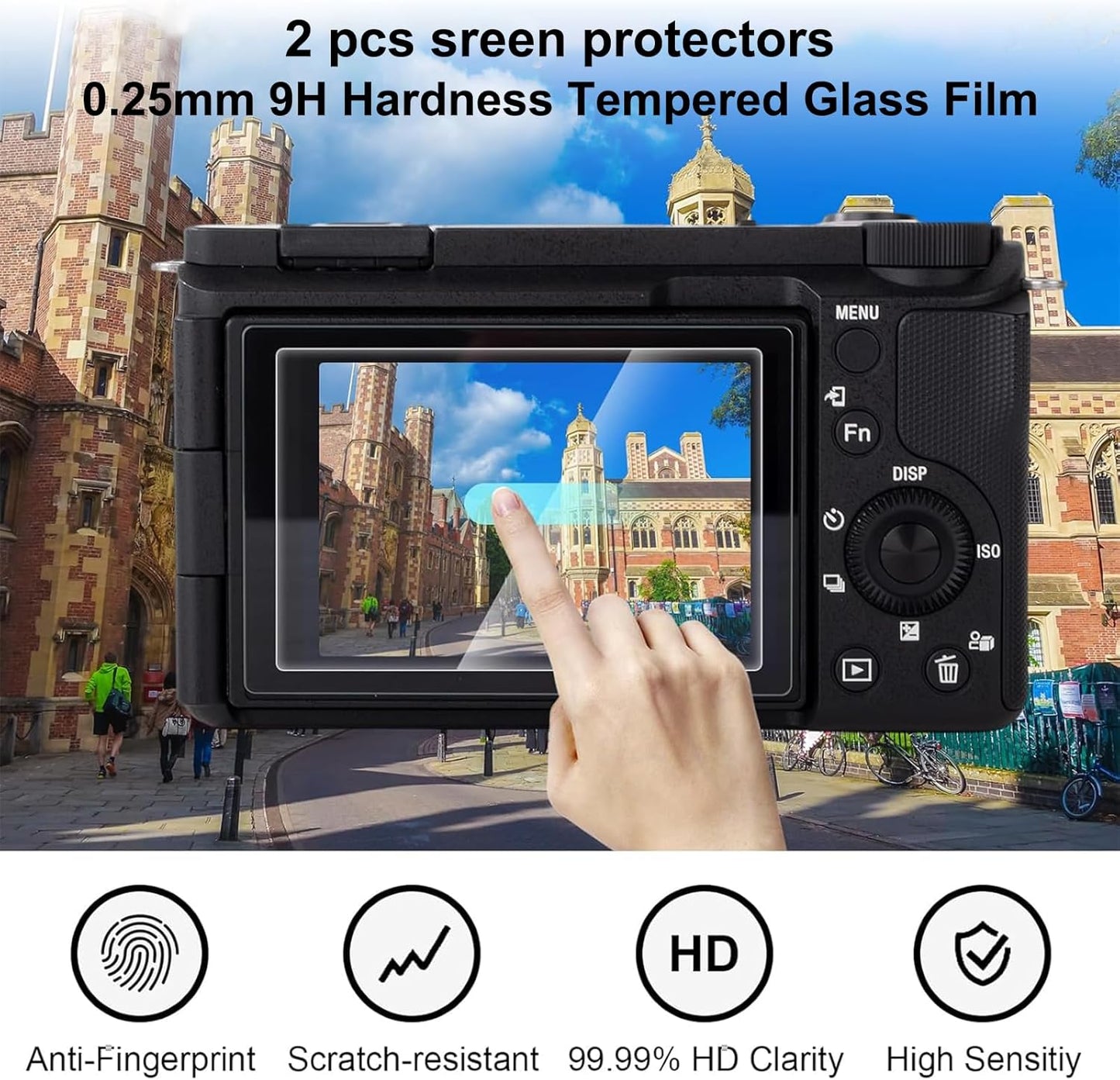Rieibi Camera Case, Canon G7X Mark III Digital Camera Case, G7X Mark III Accessories, Screen Protector Silicone Case, Canon G7X3 Protective Cover and Screen Protector Film, Black, camera case