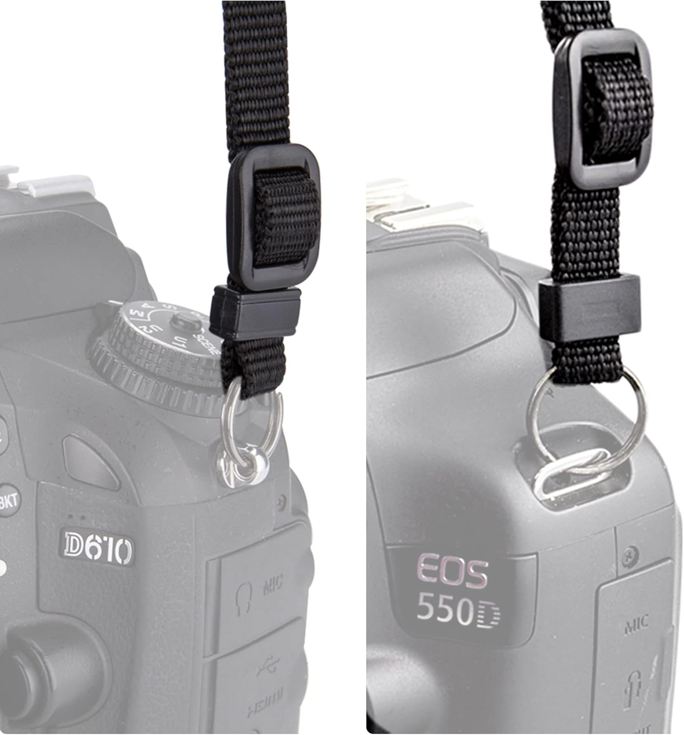 [JJC] Neoprene Camera Strap Shoulder Strap Neck Strap Anti-Slip Adjustable Length for DSLR / Mirrorless Camera Compatible with Fujifilm X-T50 Canon R5 R6 R7 R RP 5D Mark IV 6D 7D Mark II 90D 80D 70D