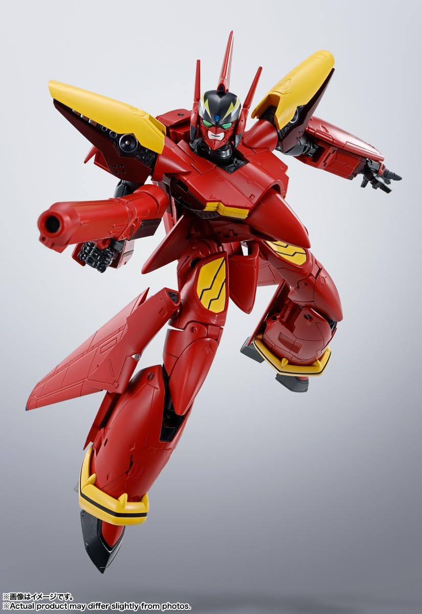 HI-METAL R Macross 7 VF-19 Kai Fire Valkyrie, Approx. 5.9 inches (150 mm), PVC & ABS & Die Cast Pre-painted Action Figure