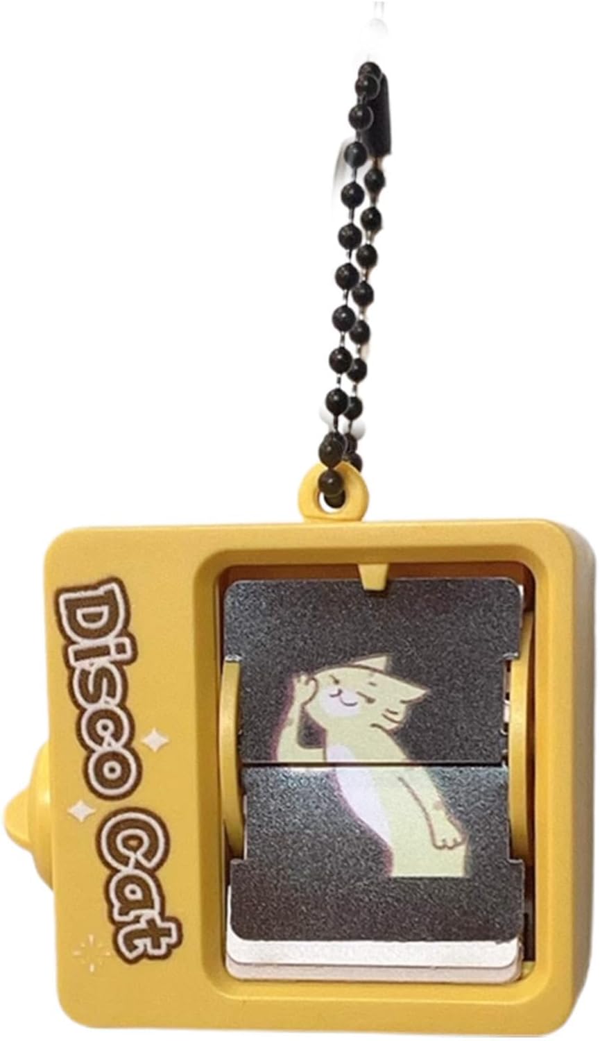 Anime Game Keychain, Anime Game Machine, Page Turning Machine - Animated Turning Toy, Page Turning Animation Toy Colorful Pattern for Kids