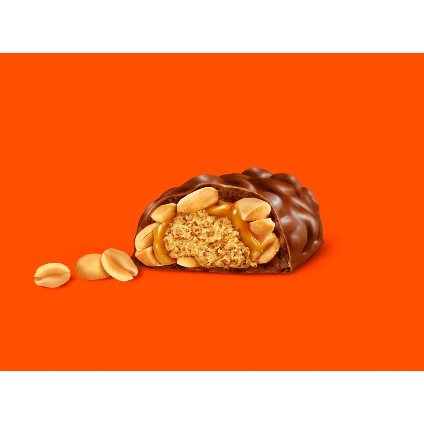 Barritas de caramelo de chocolate, mantequilla de maní, caramelo y maní REESE'S NUTRAGEOUS, 1.66 onzas (paquete de 18)