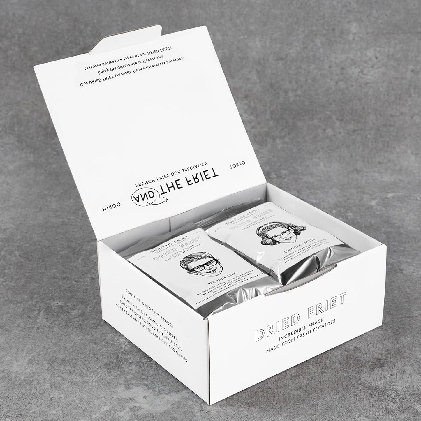 AND THE FRIET アンド・ザ・フリット Mini 6-Piece Set Dried Fries Summer Gift Ochugen 2025 Hand-Delivered Treats Western-Style Snacks Popular Stylish Potato Chips Assorted Box Individually Wrapped Tokyo Souvenirs