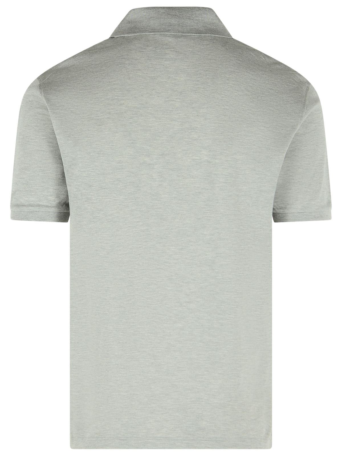 Thom Thom Browne Grey Cotton Polo Shirt - Image 7