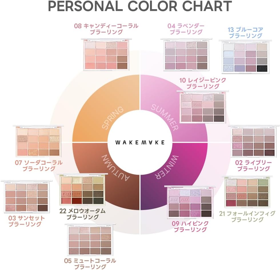 WAKEMAKE Soft Blurring Eye Palette (10 Lazy Pink Blurrings)