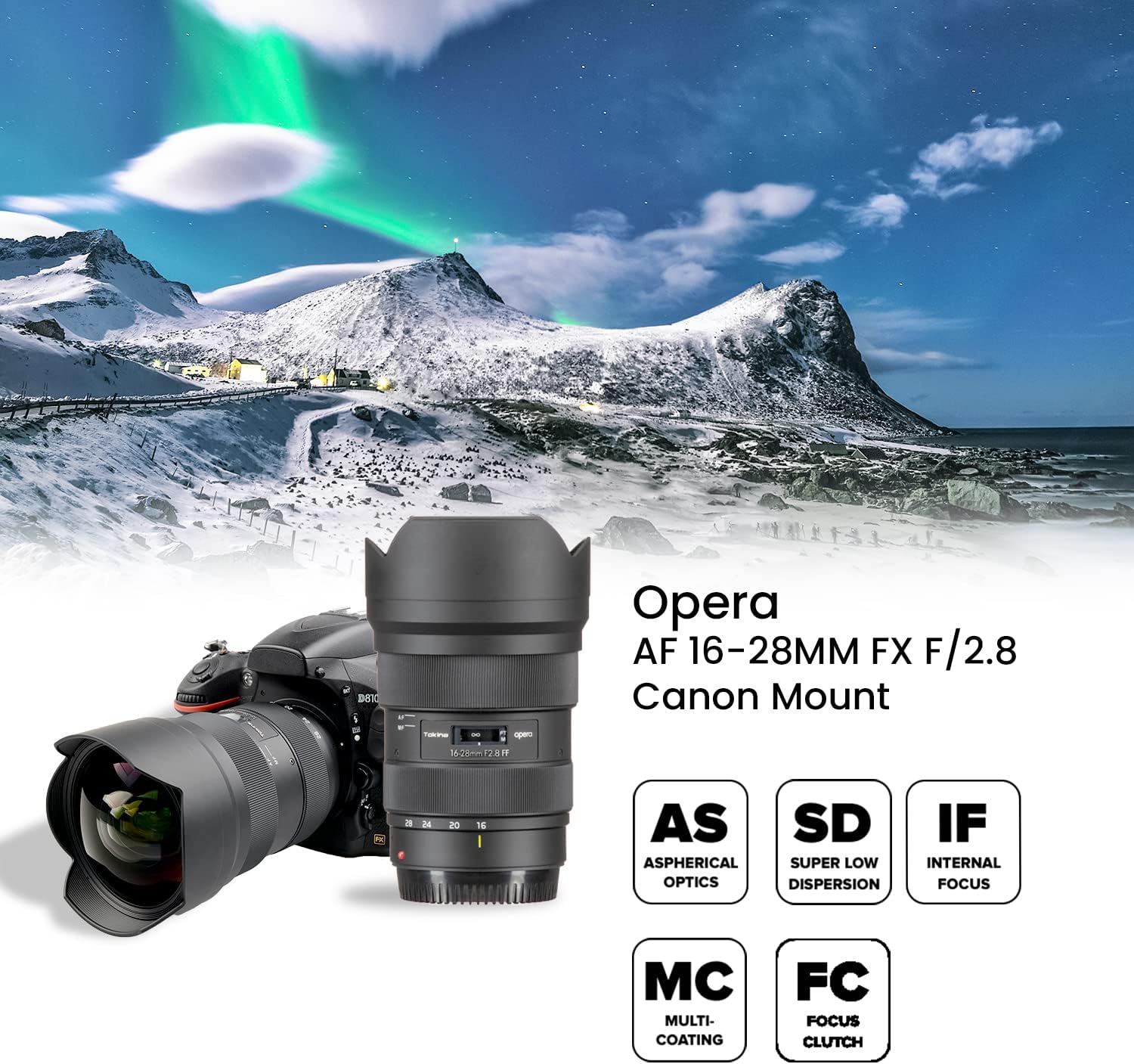 Tokina Opera 16-28mm F2.8 FF Super Wide Angle Zoom Lens for Canon EF Full Size