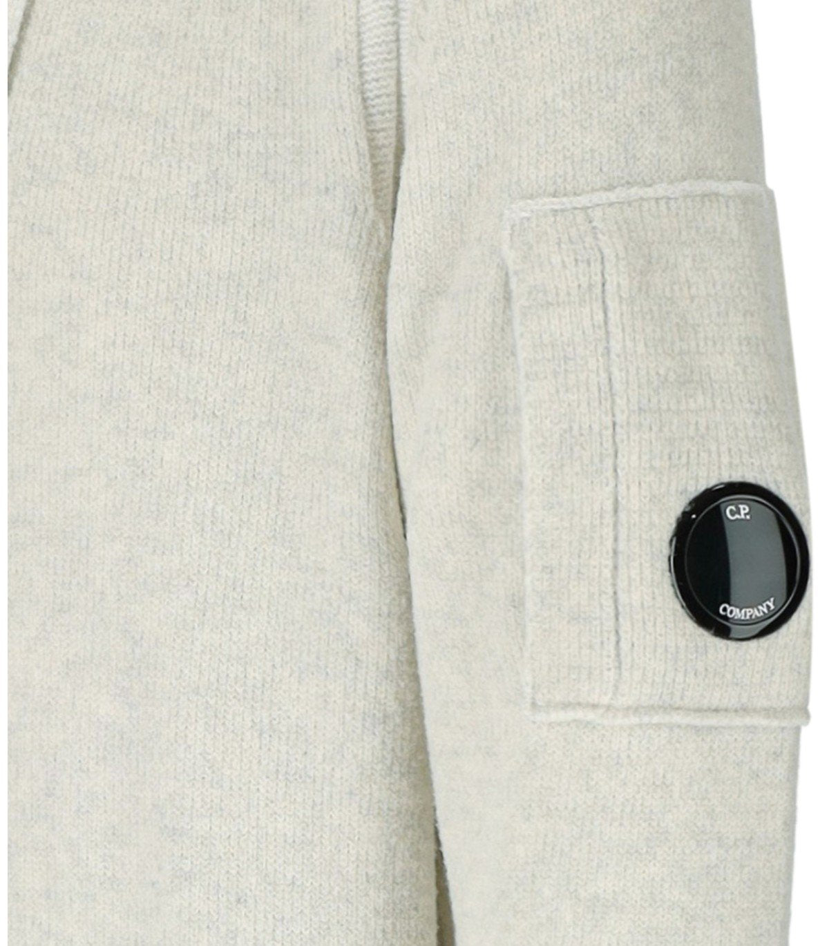 C C.P.会社のホワイトメランジュフード付きセーター - Image 7