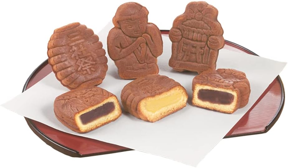 Shouei Edo Matsuri Ningyoyaki (Koshi An Custard) Tokyo Souvenir Japanese Sweets, Gift (Pack of 12)