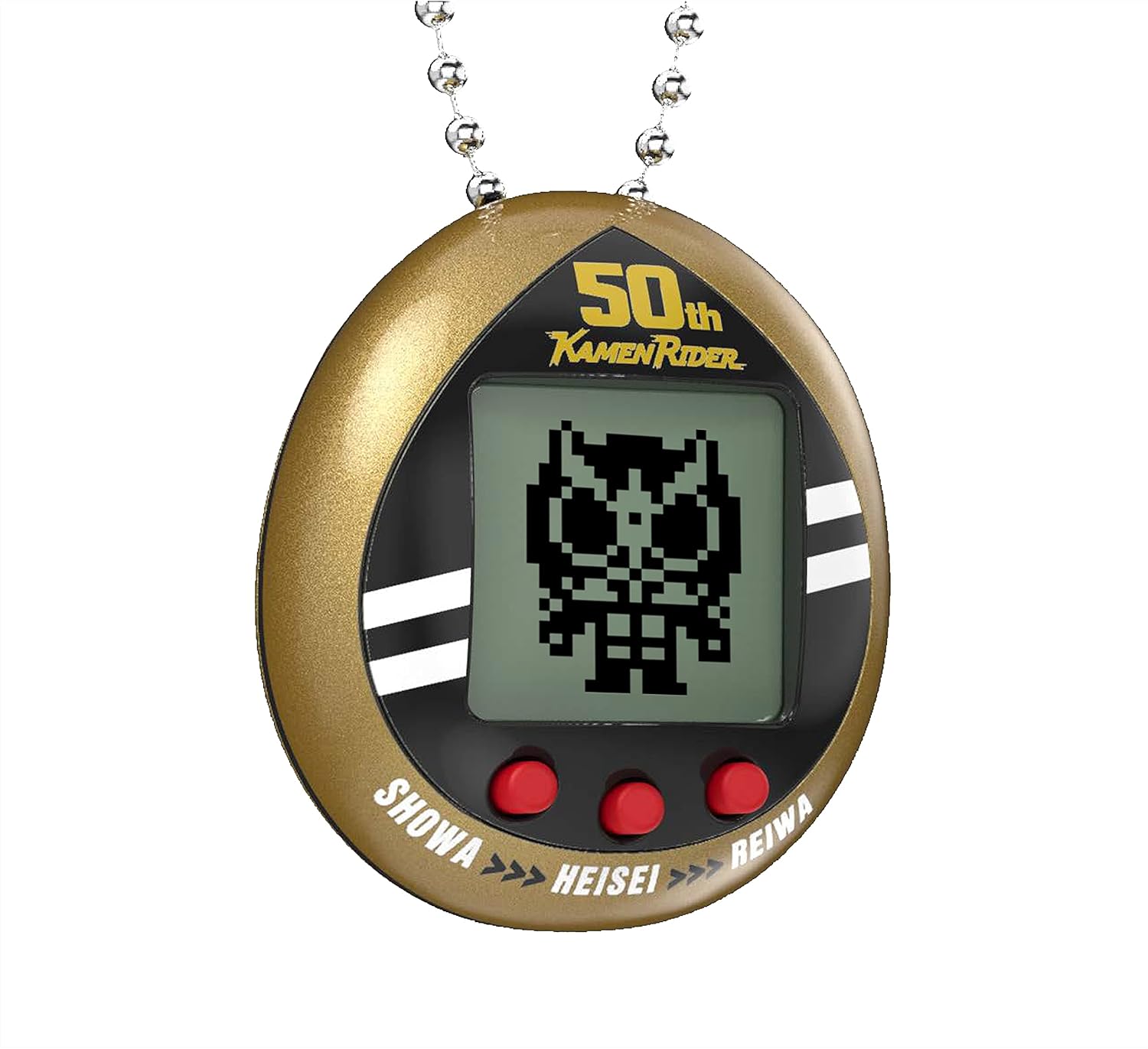 Tamagotchi Nano x Kamen Rider 50th Anniversary Legacy Gold Version