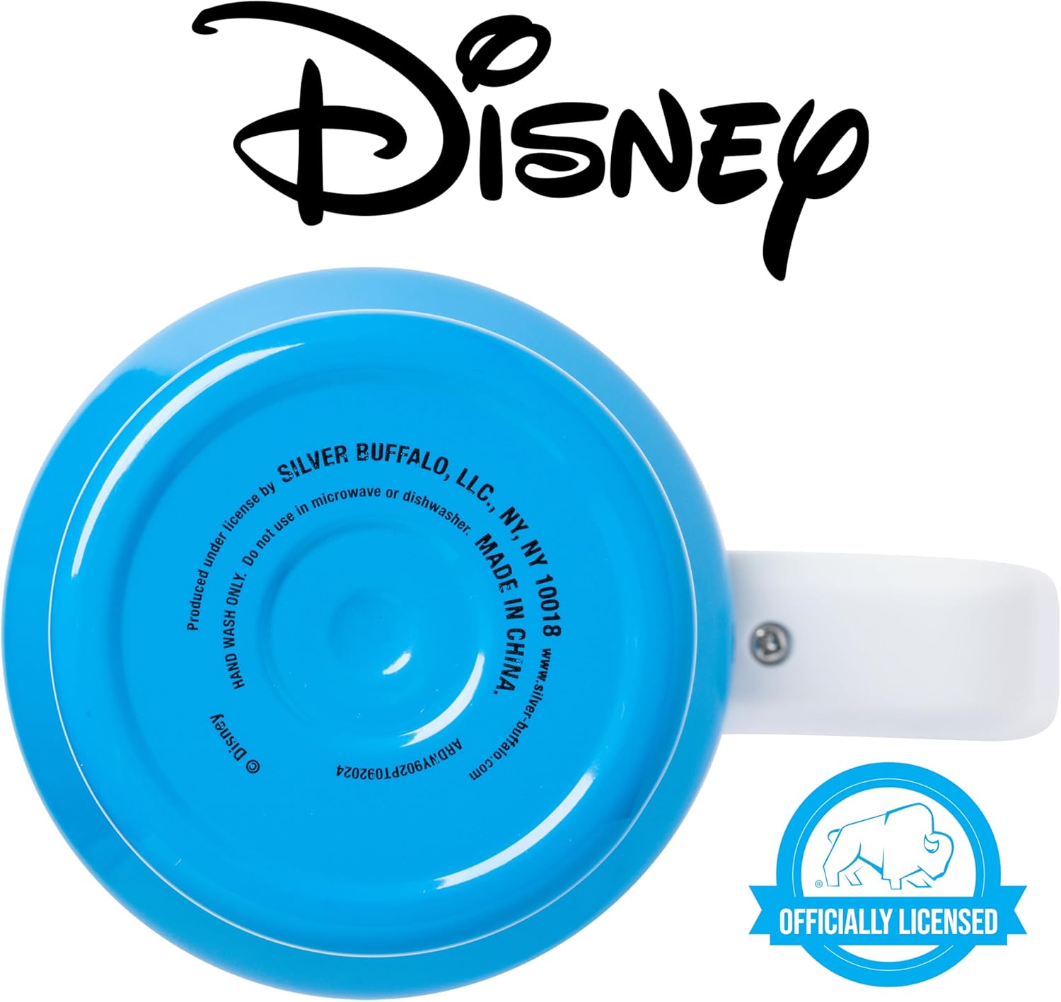 Silver Buffalo Disney Mickey and Friends Daisy, Donald Duck, Goofy, Pluto, Minnie Decals - Vaso de acero inoxidable de doble pared con asa, popote y tapa con pajilla, cabe en portavasos estándar, 40