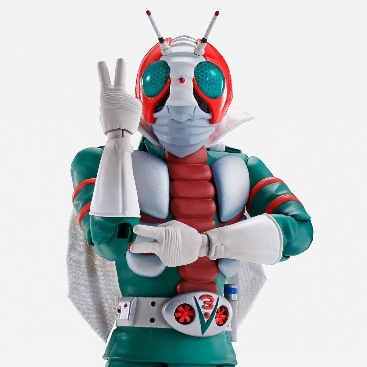 BANDAI SPIRITS S.H. Figuarts Kamen Rider V3, Approx. 5.7 inches (145 mm), ABS & PVC & Fabric, Pre-painted Action Figure