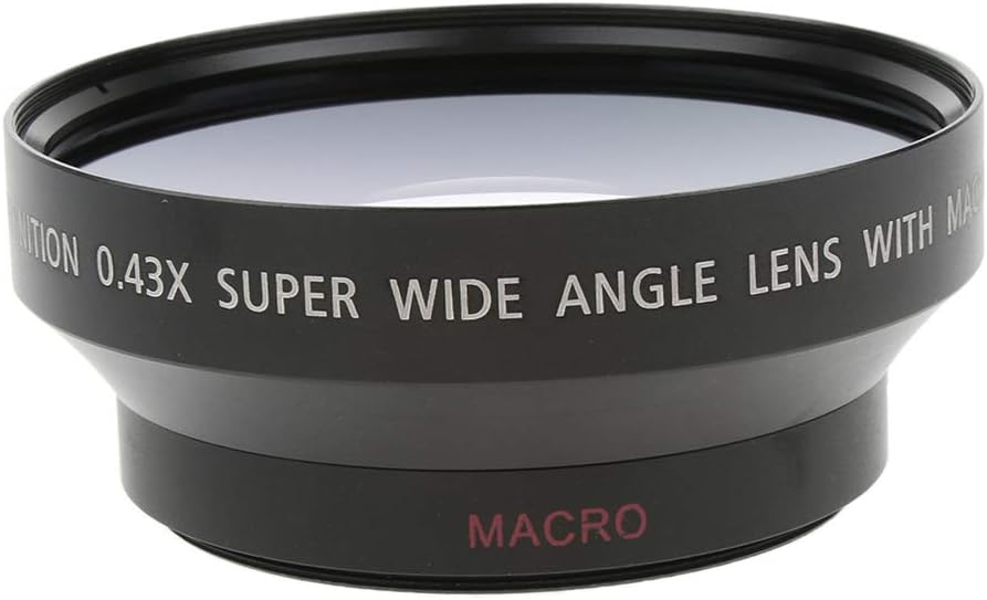KESOTO 0.43X 62mm Wide Macro Lens Conversion Lens for Sony Canon Nikon Cameras
