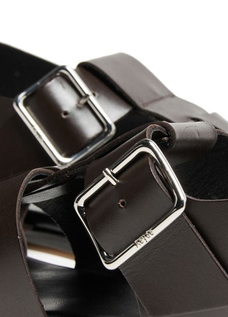 AEYDE Whit calf leather sandals - Image 7