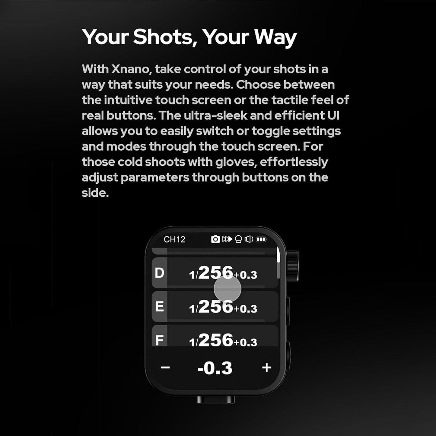 GODOX X3-N Wireless Flash Trigger Transmitter 2.4G High Speed Sync 1/8000s OLED Touch Screen TCM Conversion for Nikon Nikon SLR Cameras (x3n)