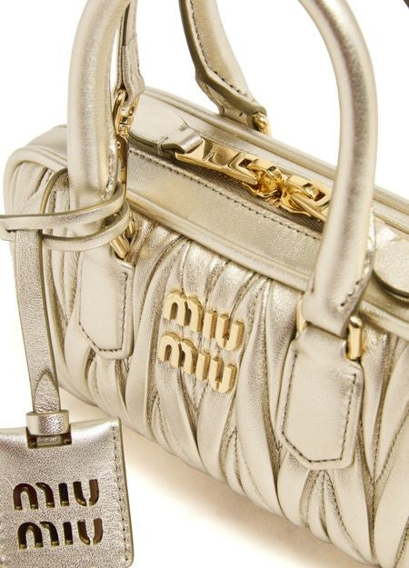 MIU MIU Arcadie キルティング ナッパレザー ミニバッグ - Image 7