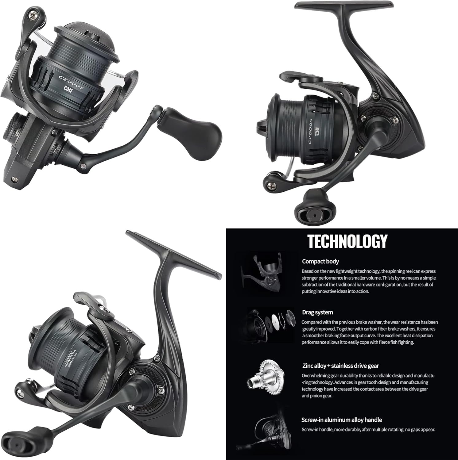 Lightweight Carbon Frame Spinning Reel FRERE FLEL