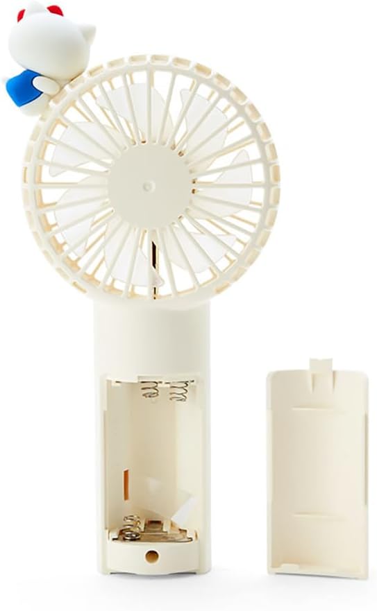 Sanrio 212091 2-Way Fan Hello Kitty, Hello Kitty, 7.1 x 3.9 x 1.6 inches (18 x 10 x 4 cm), Character