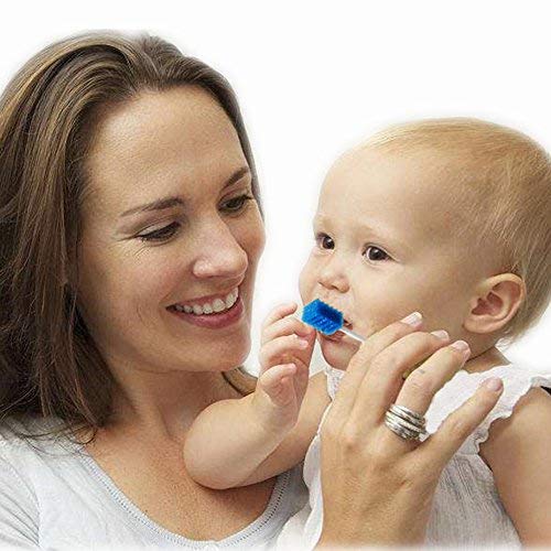 Hisopos de cuidado bucal desechables - Azul 100 unidades