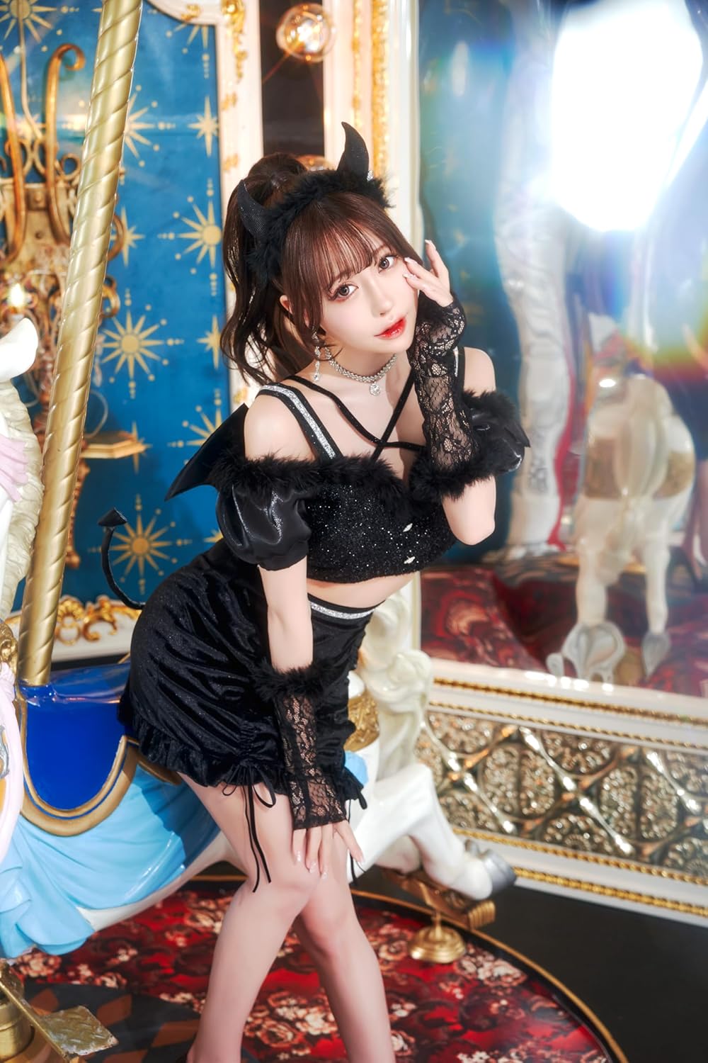 Clearstone Luxtera Cosplay Halloween Gloom Devil Women's Black