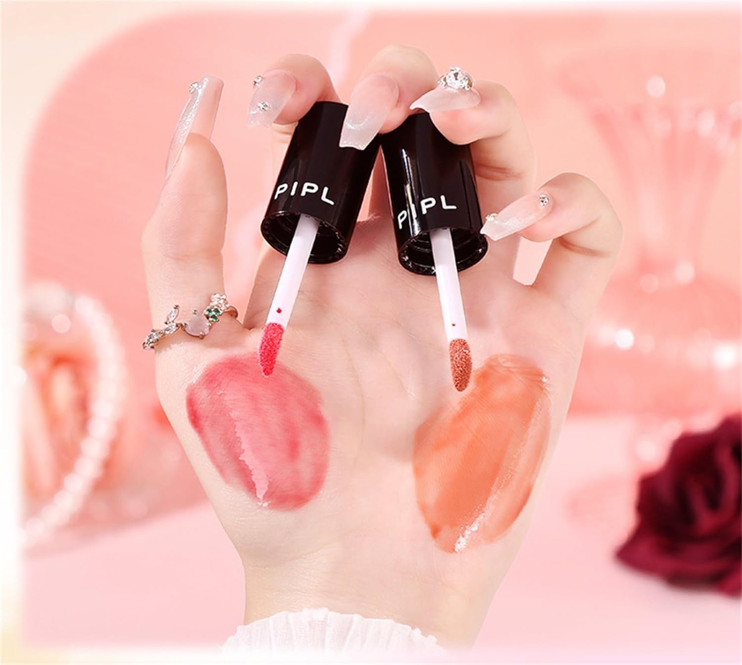 Lip Gloss Gloss Lip Tint Gloss Lip Tint Lip Oil Moisturizing Tint Lipstick Moisturizes Moisturizing Moisturizing Won't Fall Off Long Lasting (02# Jelly Pink, 2.5g)