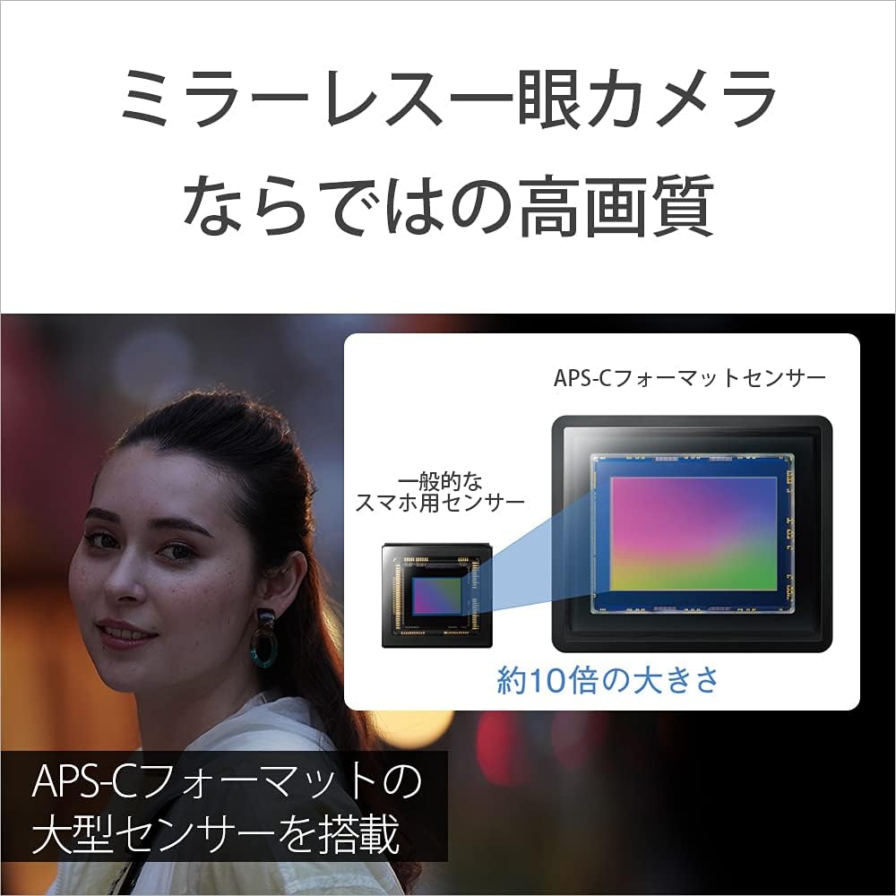 Sony ZV-E10 Mirrorless Single Camera ZV-E10 Double Zoom Lens Kit (Included Lens: SELP16502+SEL55210), Black, ZV-E10X BQ Lens Replaceable APS-C E10X Black