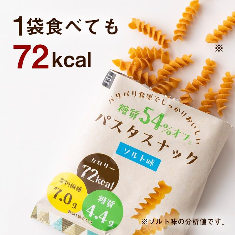 Low-Carb, Sugar-Free Pasta Snack High in Dietary Fiber Low-Calorie Snacks Treats Sanshu Sohonpo Sanshu Seika (Salt Flavor 6-Pack)