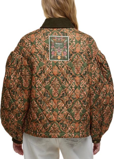 BARBOUR x Farm Rio Luisa quilted jacket - Image 7