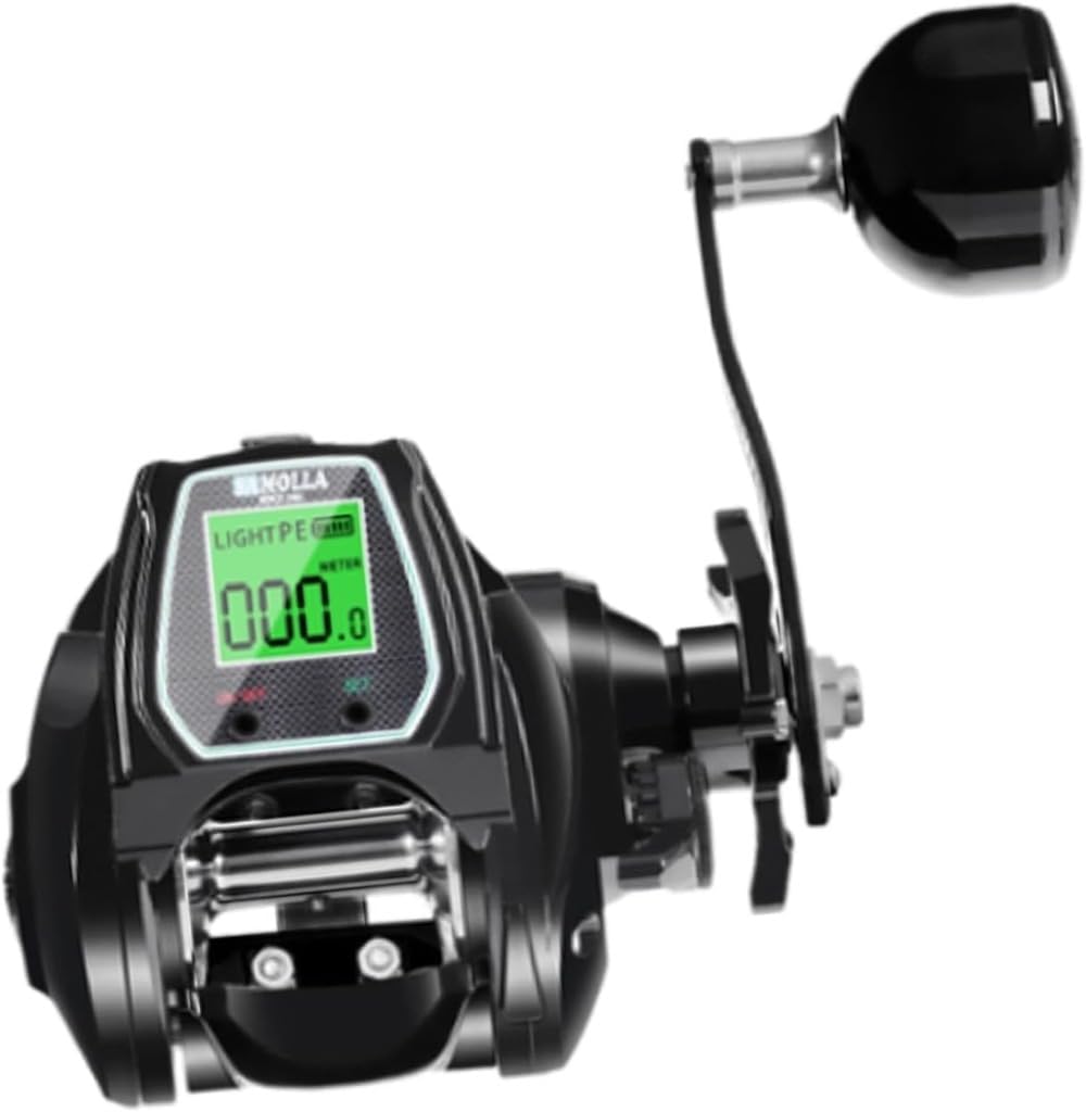 Baitcasting Reel Electric Reel Maximum Drag Easy to Use for Saltwater Fishing Super Smooth Fast Baitcasting Reel (Right Hand)