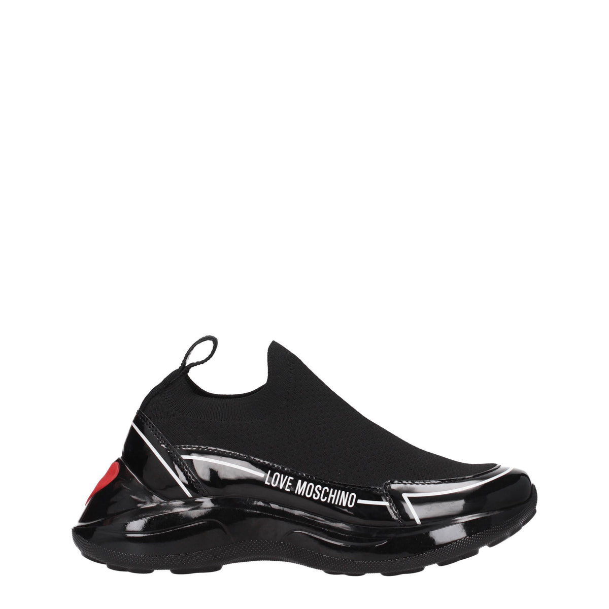 Moschino モスキーノスニーカーの女性ファブリックブラックが大好きです - Image 7