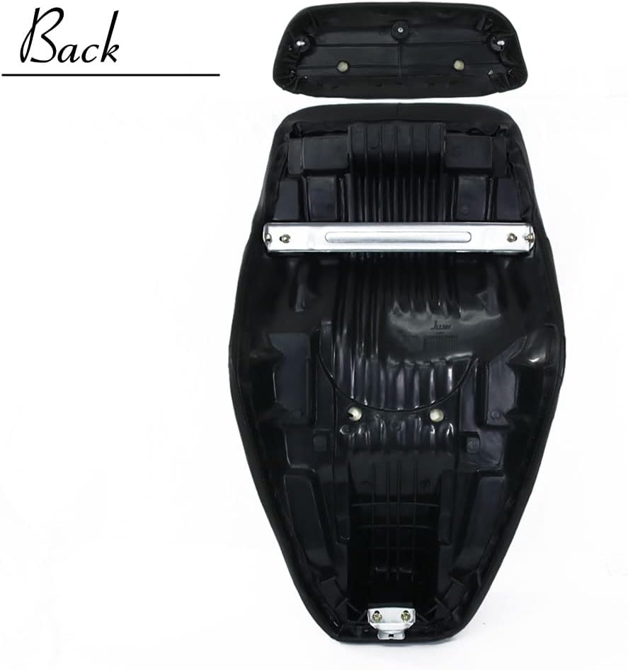 ホンダ用 フュージョン MF02 純正タイプ シート ブラック ベース付 バックレスト付 タンデムベルト 黒 外装 カスタム パーツ 補修 交換