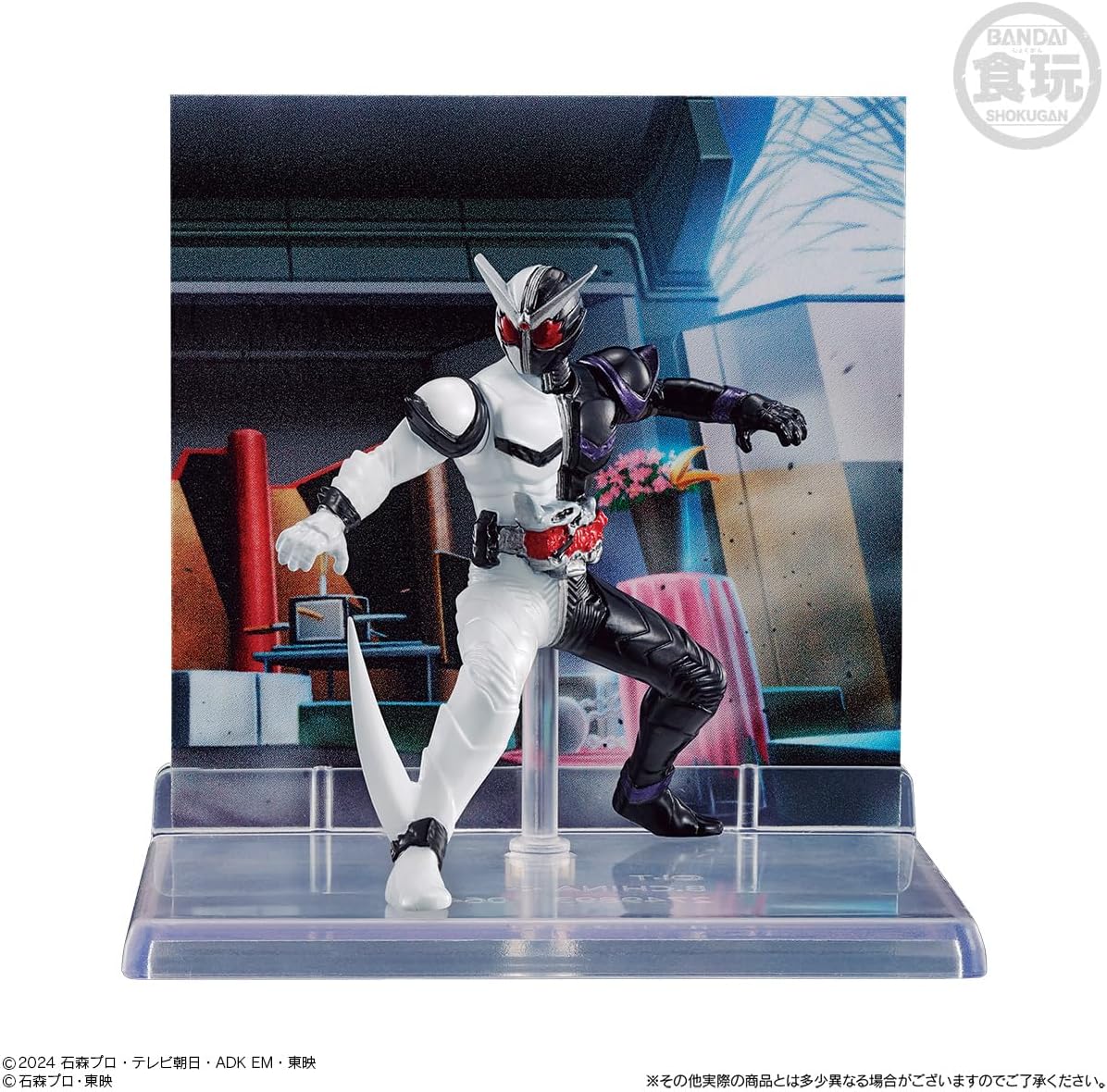 Bandai MICRO STATUE COLLECTION Kamen Rider 2, 8 Pieces, Candy Toy, Gum