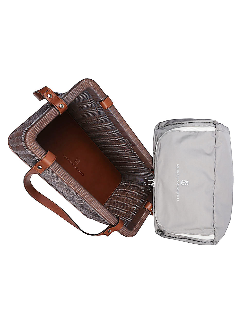 Brunello Cucinelli Wicker Basket Bag - Image 7