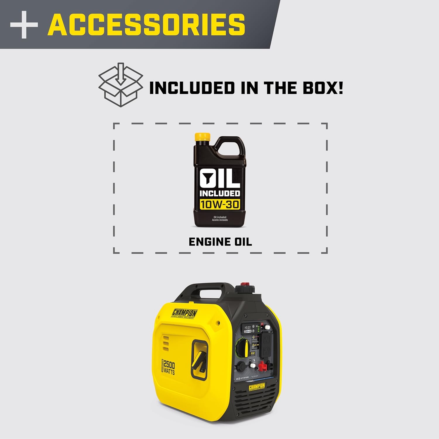 Champion Power Equipment 201317 2500-Watt Ultralight Portable Inverter Generator with CO Shield®