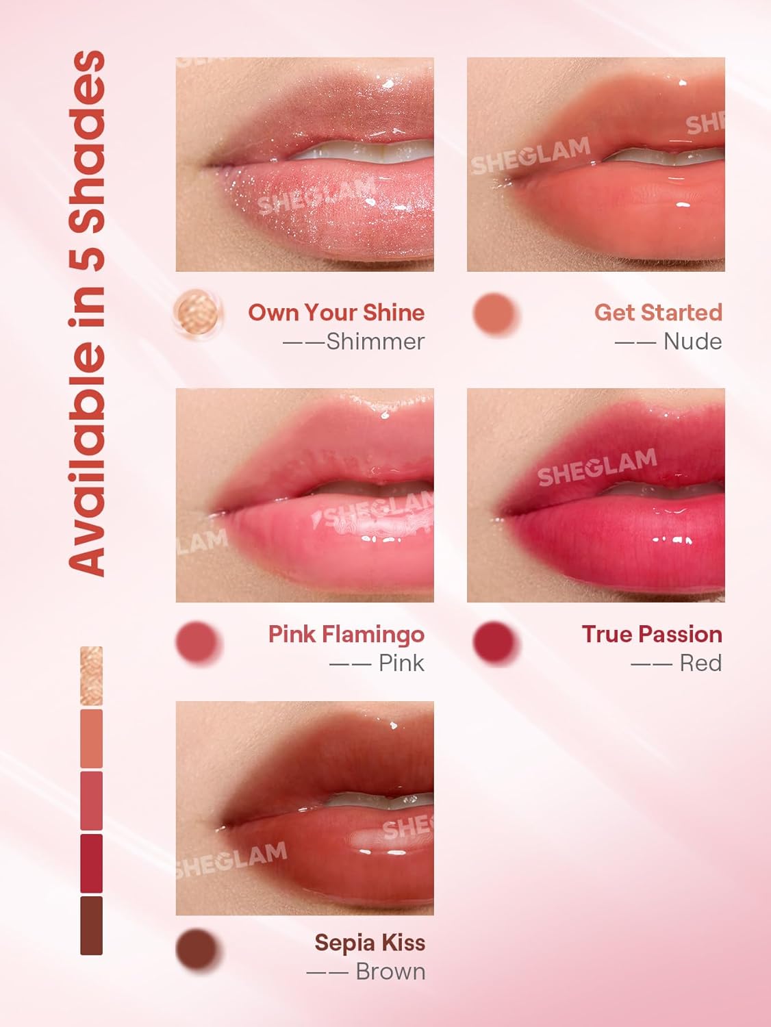 SHEGLAM Booster Shine Plumping Lip Gloss - own your shine