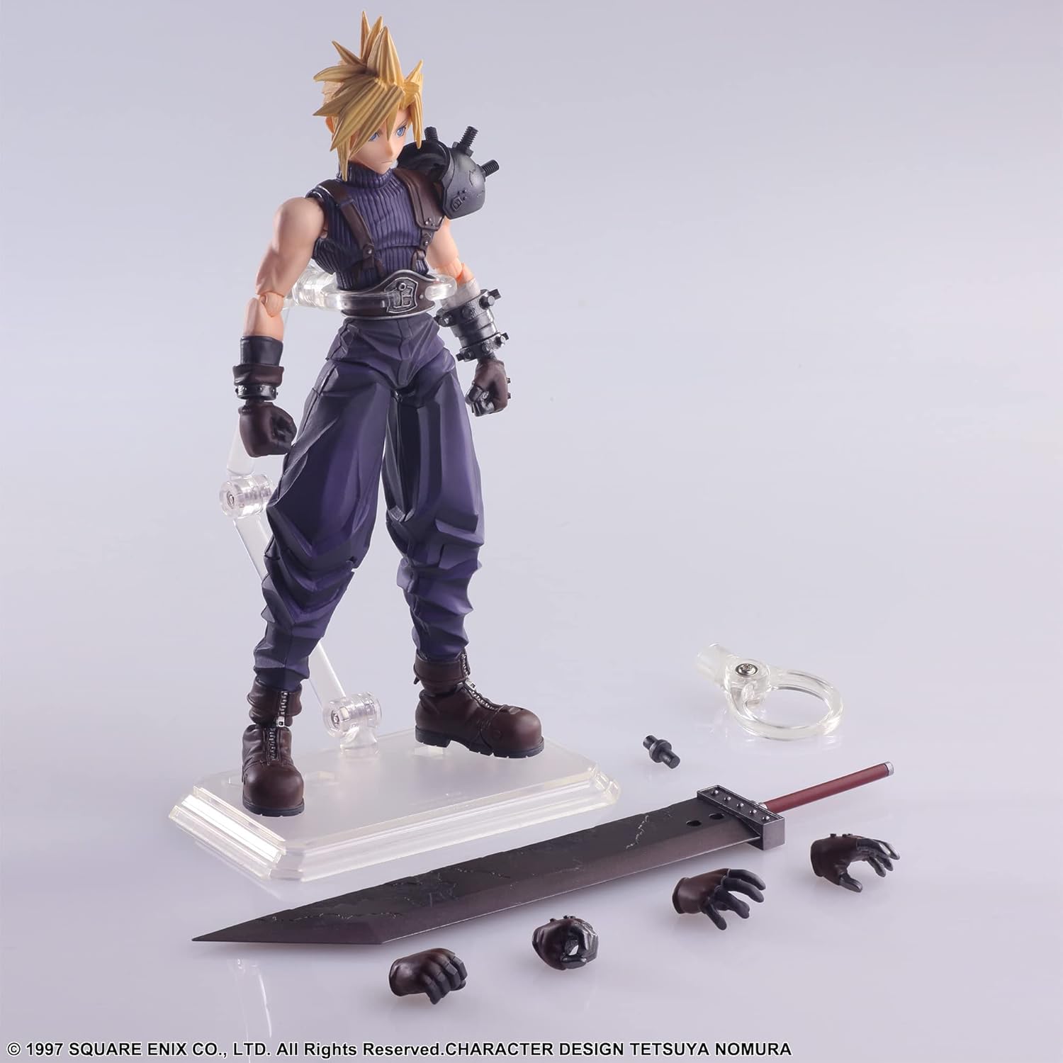 Final Fantasy VII Bling Arts Cloud Strife PVC Pre-Painted Action Figure