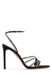 Aquazzura Black Suede Bow Tie 85ポンプ - Image 7