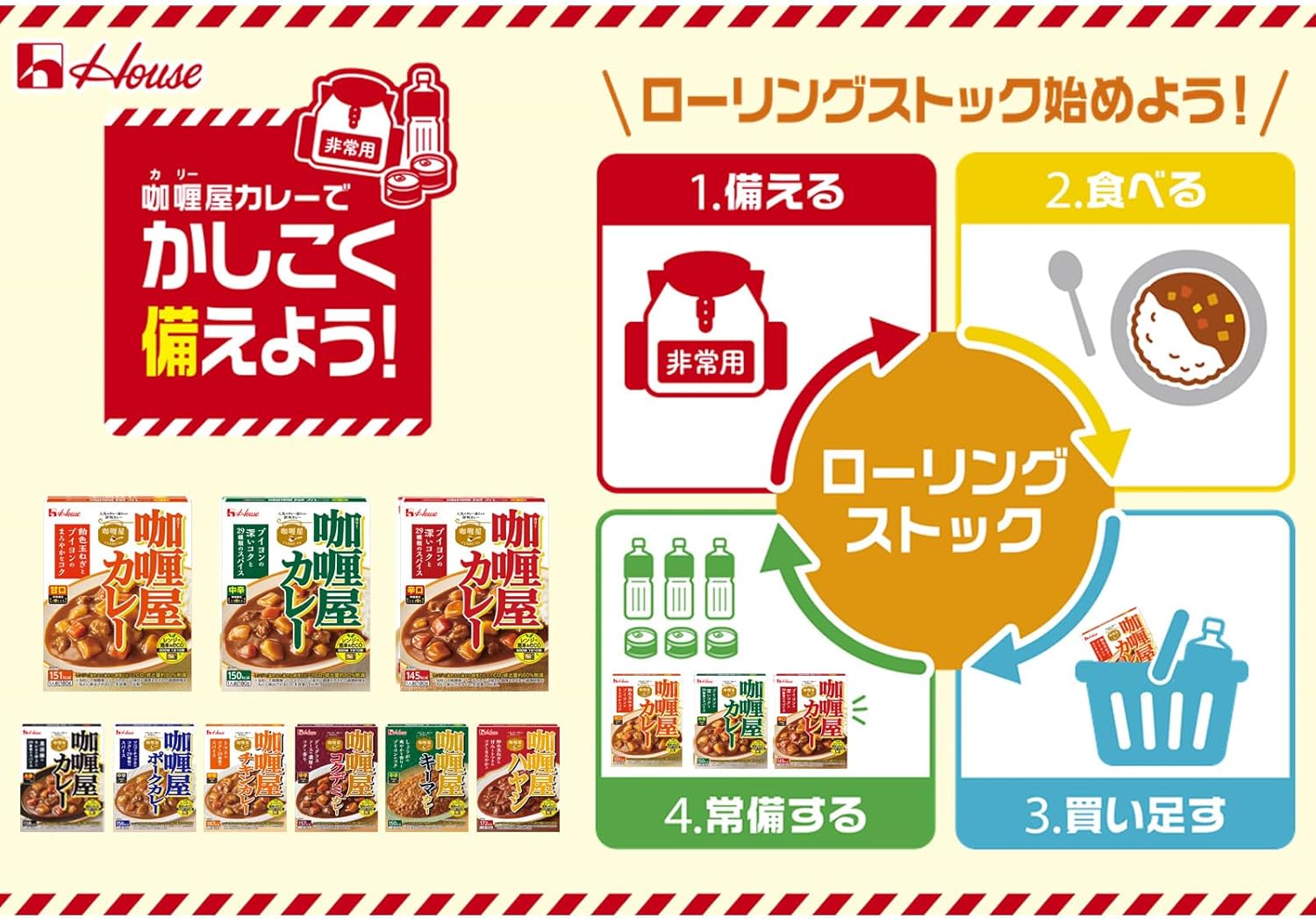 Curry House 9-Variety Complete Set (Mild/Medium Spicy/Spicy/Extra Spicy/Pork/Chicken/Hash/Rich Demi/Keema) [Set Purchase] [Microwave Cooking Compatible] [Retort Food] [Emergency Food] [
